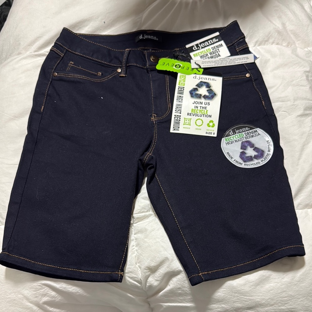 d.jeans Black Denim Shorts